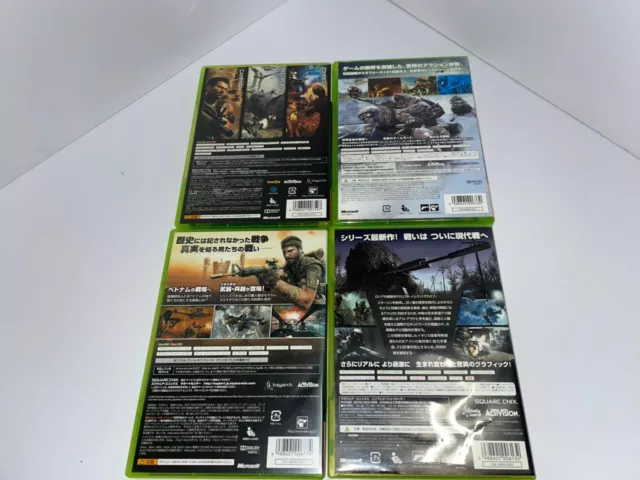 XBOX360 Call of Duty Set of 4 Japanese Version Black Ops Modern Warfare USEDGame 2