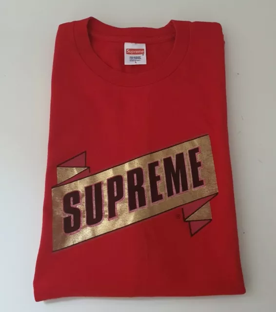 Rare SS13 Supreme Emblem tee size L large lime T-shirt