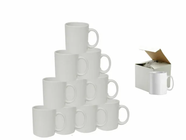 3A Sublimation 72/36 White Blank Mugs Coated 11oz Heat Press  Strong Package