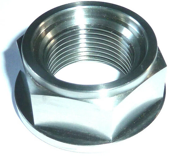 BMW S1000RR 20102023 Rear Axle Spindle Flanged Nut Titanium Race Spec