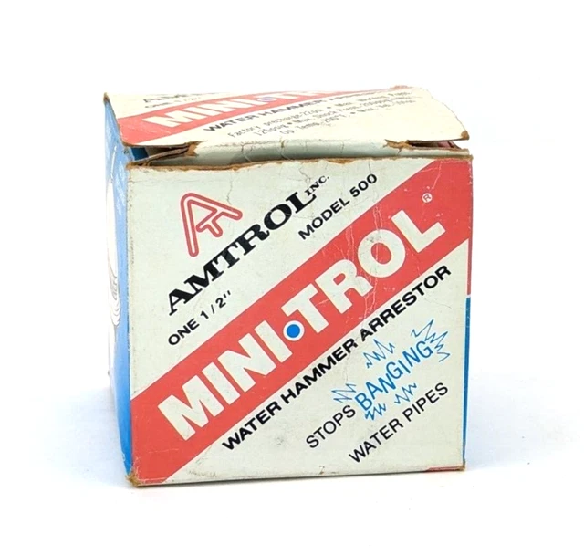 Amtrol 500-20 Mini-Trol Water Hammer Arrestor Shock Suppress 1/2" NPT Hot & Cold