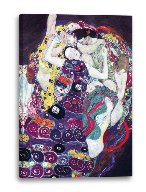 Tableau Imprimé 'Le Baiser' De Gustav Klimt - Toile Sur Cadre, Prêt à Accrocher
