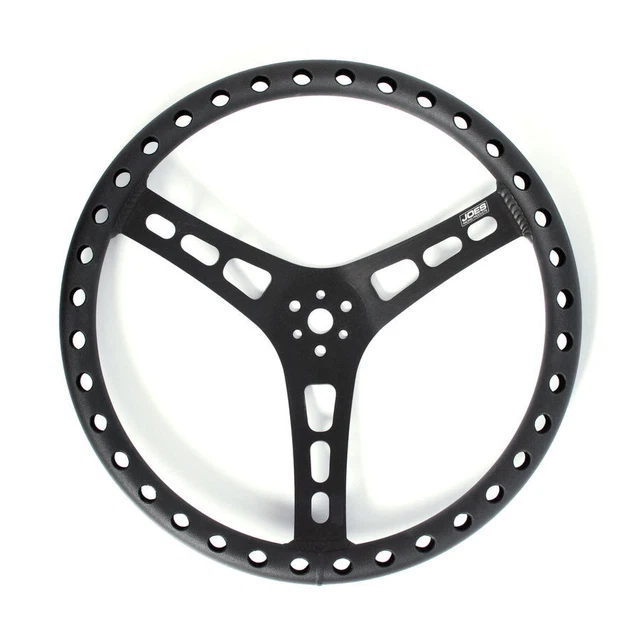 Joes Racing Products    13515 B    15In Lw Steering Wheel Alum Dished Black