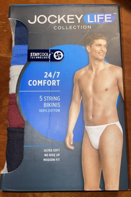 Jockey Life Men's 24/7 Comfort Cotton Low-Rise Brief, 5 pack 