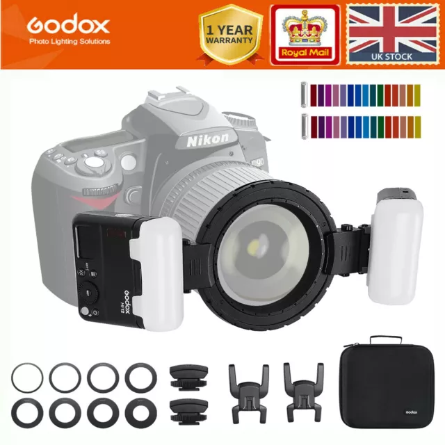 Godox MF12 MF12-K2 12W Macro Flash 2.4G Wireless Control TTL/M Mode For DSLR UK