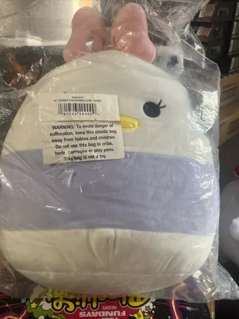 Squishmallows Official Kellytoy Plush 14" Daisy Duck