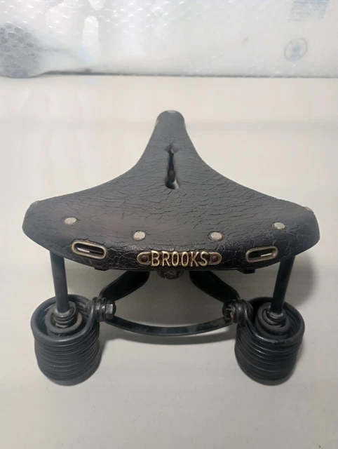Selle Brooks B66 Vintage - Cuir Noir, Pour Vélo D'époque (années 60) - Originale