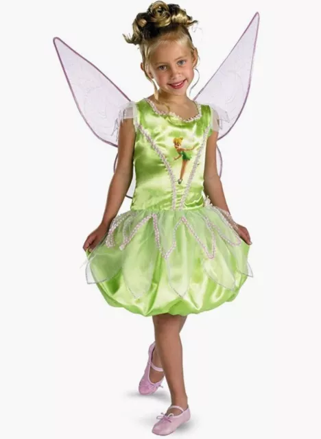 Disney Tinker Bell Tinkerbell Deluxe Child Costume w/Wings, Size M (7-8), NEW