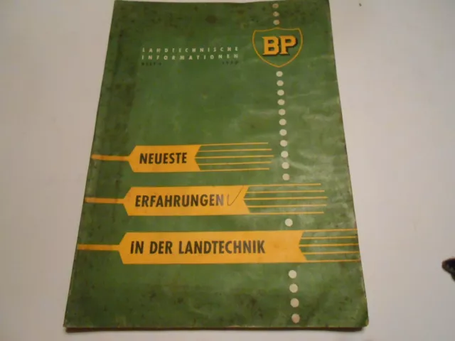 Landtechnische Informationen von BP Heft 4 von 1956
