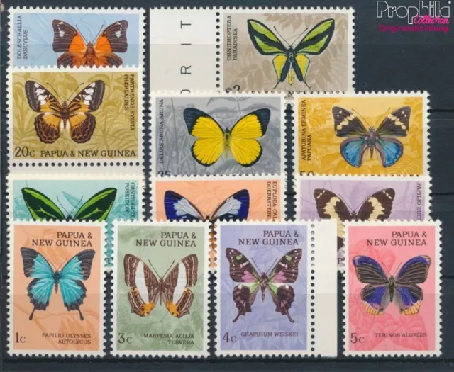 Briefmarken Papua-Neuguinea 1966 Mi 83-94 postfrisch Schmetterlinge (10347978