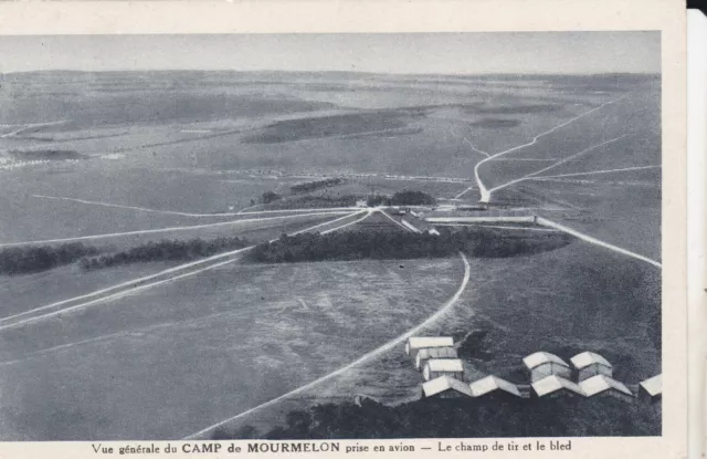 Cpa Vue Generale Du Camp De Mourmelon Prise En Avion Le Champ De Tir Et Le Bled
