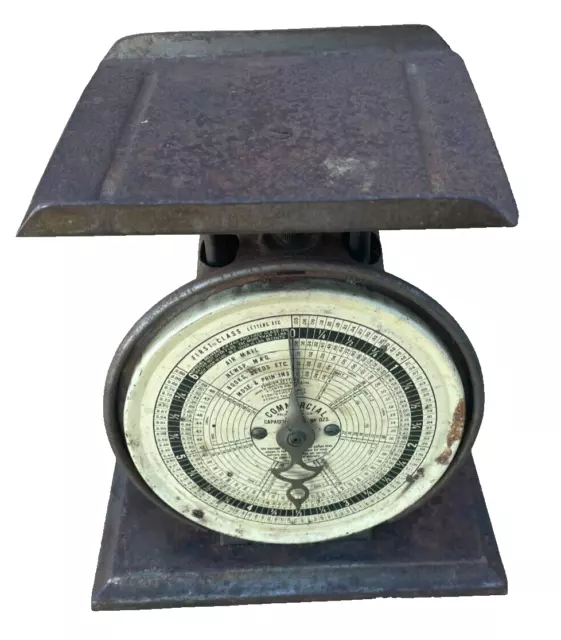 Vintage Pelouze Mfg. Co. Chicago, Commercial Postal Scale Capacity 6 Lb Model P7