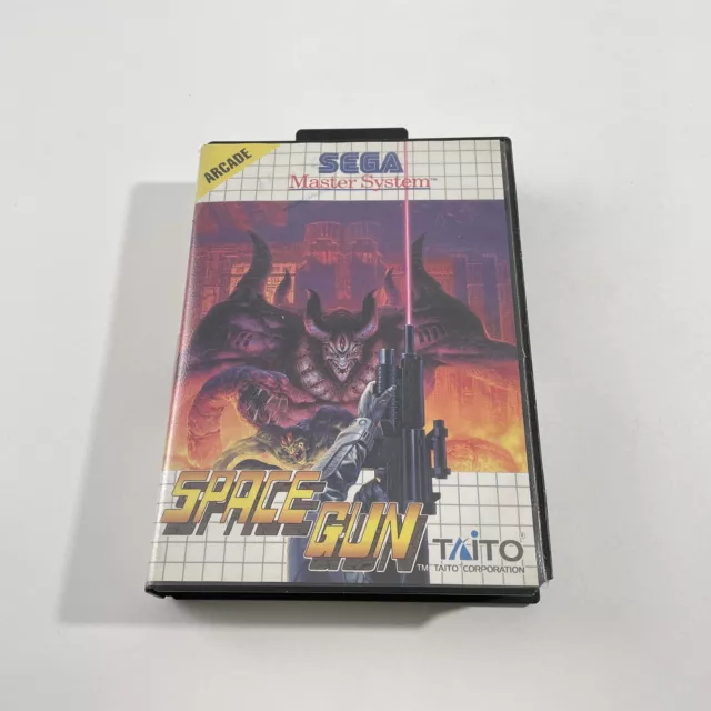 SEGA Master System Boîte vide Space Gun EUR Très Bon état jeu non inclus