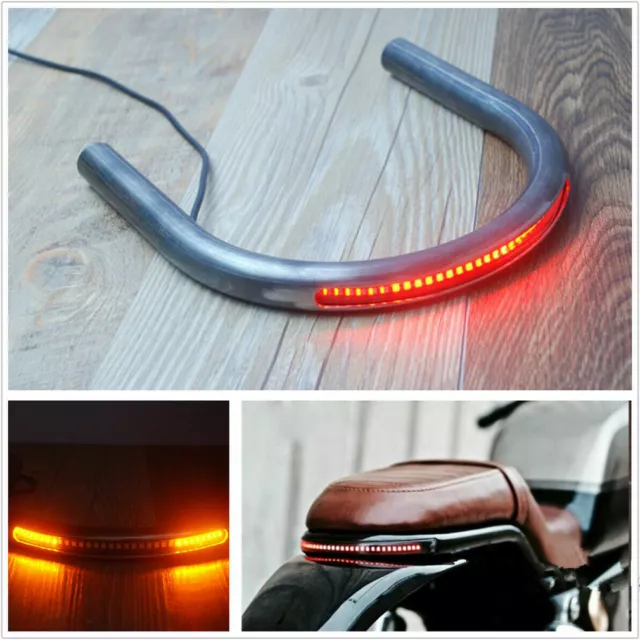 LED-Licht Cafe Racer Frame Heckrahmen Hoop Loop Für Honda CB Yamaha Suzuki DE