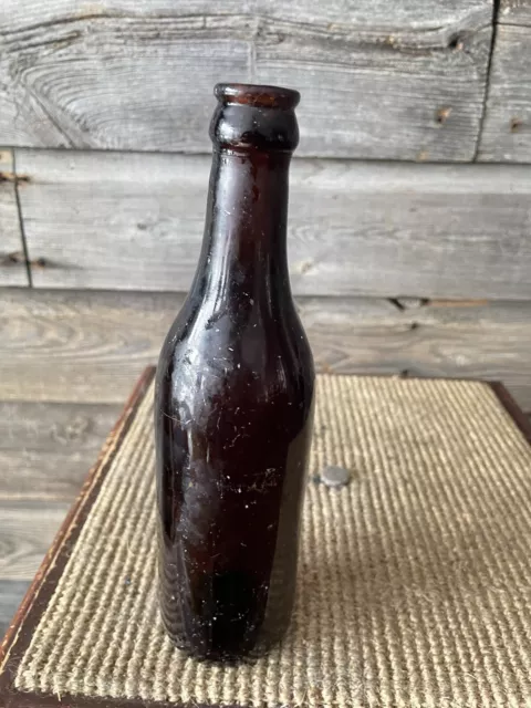 Vintage Beer Bottle Mcdonach & Shea Amber Beer Bottle Embossed 3