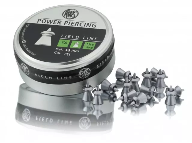 RWS Power Piercing Pellets .177 Cal 4.5mm Hollow Point Target Shooting Hunting