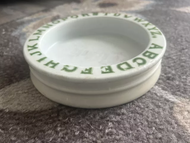 Antique German Porcelain Alphabet Child’s Feeding Porridge Bowl