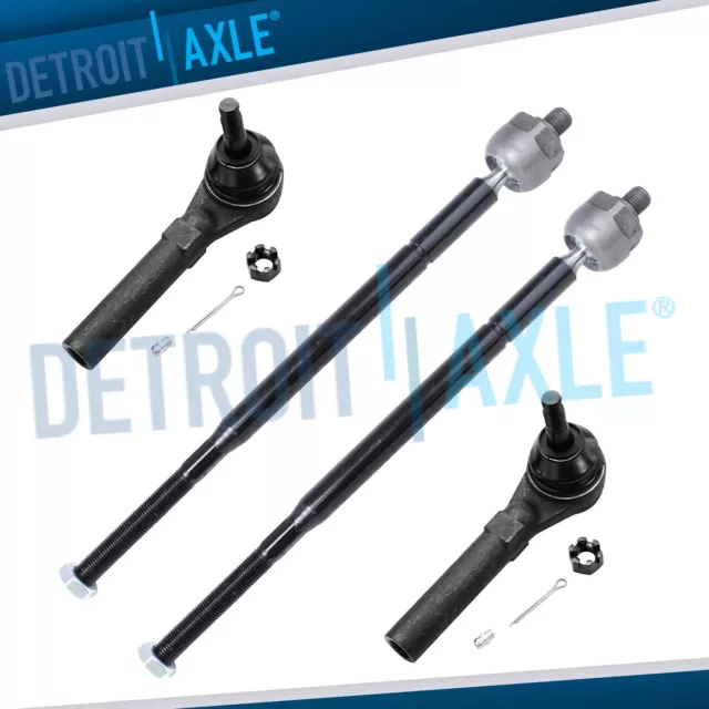 Front Inner & Outer Tie Rods for Chrysler Town & Country Dodge Grand Caravan