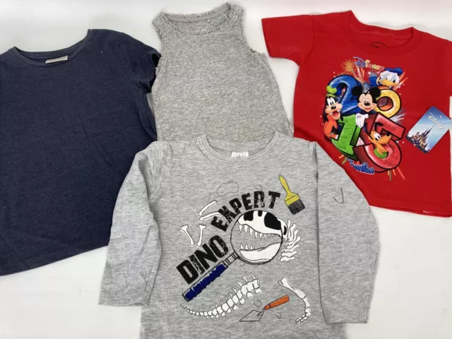 Kids Girls Clothes Bundle Age 3 + 4 yrs. Vest, Disney 2015 T Shirt, Tops Lot B