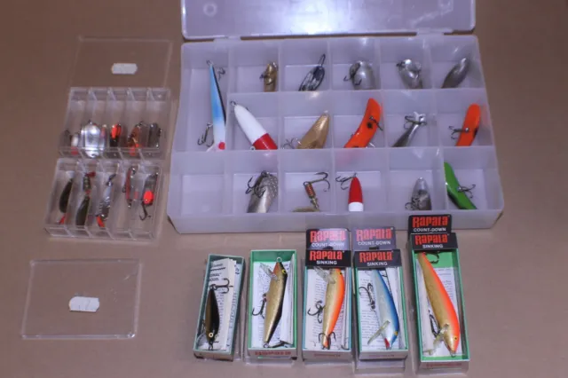 LOT OF 23 Fishing Lures And Spoons. Little Cleo, Daredevil, Rapala, Lil  Doctor's $50.00 - PicClick