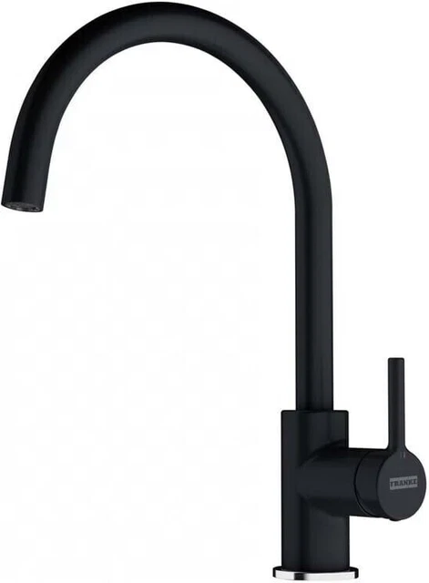FRANKE LINA BLACK Modern Kitchen Sink Mixer Tap Swivel Spout Single FRANKE LINA BLACK Modern Kitchen Sink Mixer Tap Swivel Spout Single
