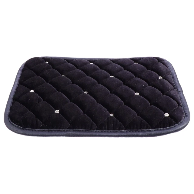 Tappetino braccioli auto flanella signorina copertura braccioli in strass cuscino