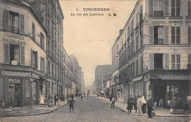 Cpa 94 Vincennes / La Rue Des Laitieres