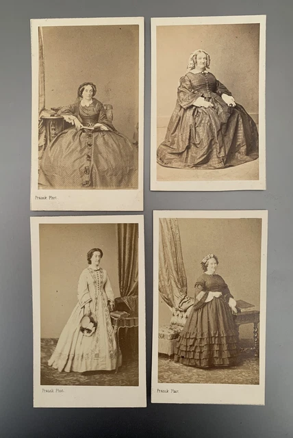 Cdv Lot De 4 Femmes Noblesse Bourgeoise Par Franck À Paris