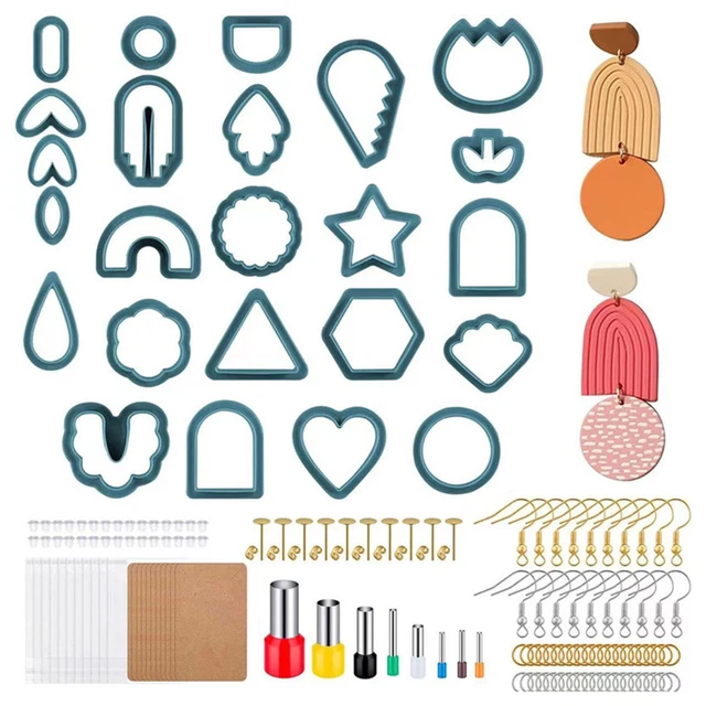 Langlebiges und sicheres Polymer Ton Cutter Set perfekt für Ohrringe und Zubehör