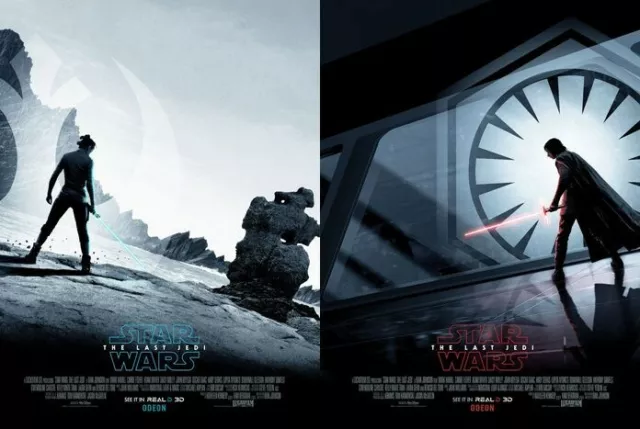 Star Wars Last Jedi Matt Ferguson Limited Edition Poster 2pack Set