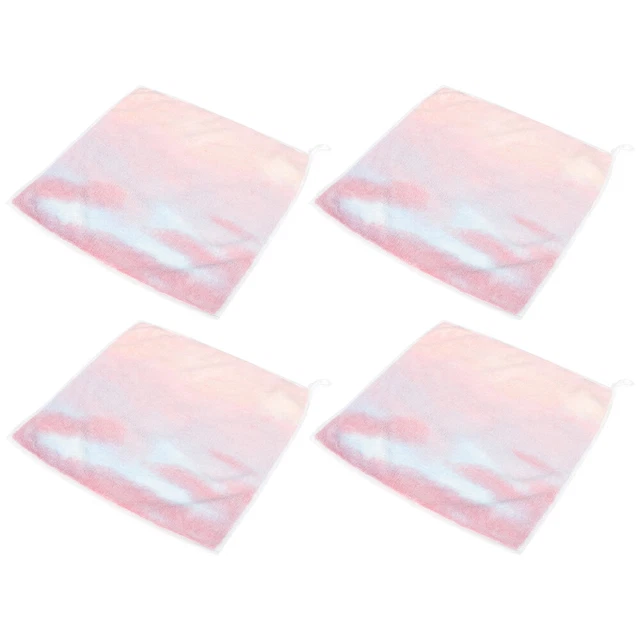 4 piezas toalla decorativa arco iris para niños lana de coral baño bebé toalla decorativa