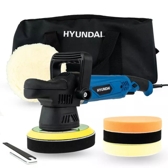 Hyundai 900W 150mm Electric Dual Action Car Polisher / Buffer Kit 2