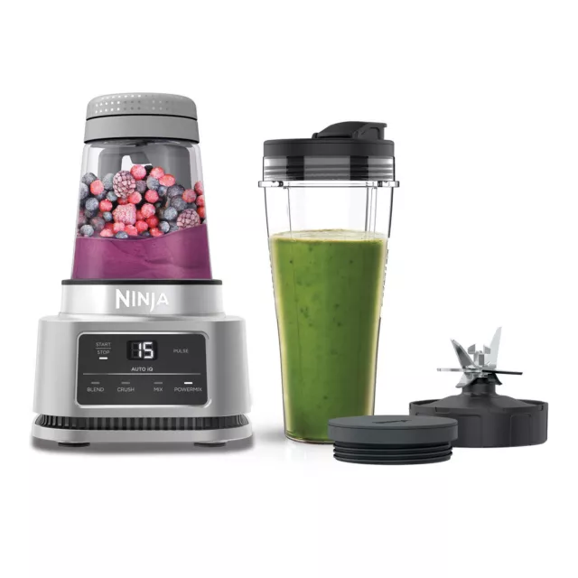 Ninja Foodi Power Nutri Blender [CB100UK] 2-in-1 with Smart Torque & Auto-iQ