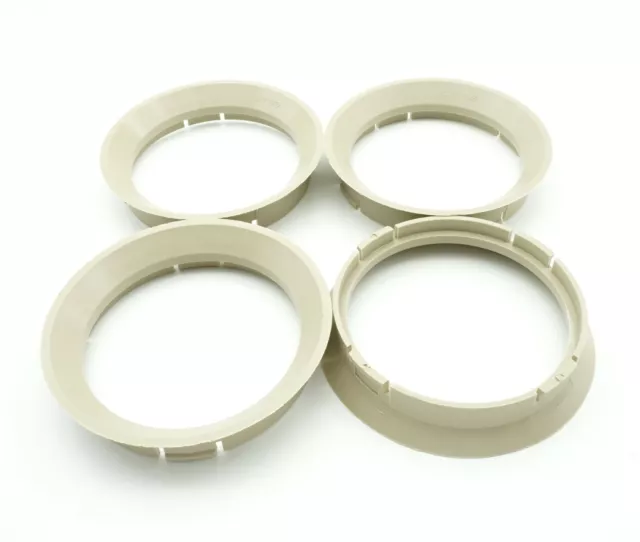 4x Zentrierringe 64,0 auf 57,1 / 64,0-57,1 Beige für Borbet