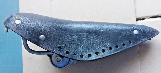 Selle De Vélo Ancienne Pour Randonneuse Homme - Années 1930/1950
