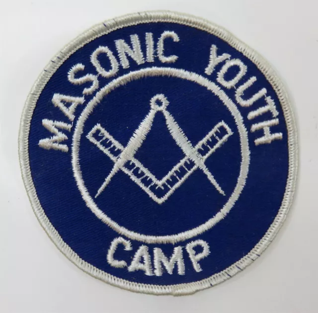 Vintage Masonic Youth Camp 4 Inch Patch          (Inv38767)