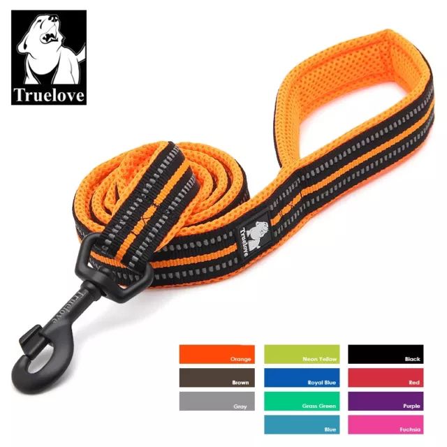 Truelove Pet Leash Reflective Nylon Mesh Padded Puppy Large Dog Walking Training