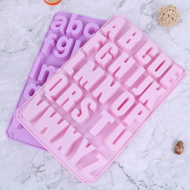 SILICONE ENGLISH ALPHABET Ice Chocolate Letter Mould Cake Baking M_K