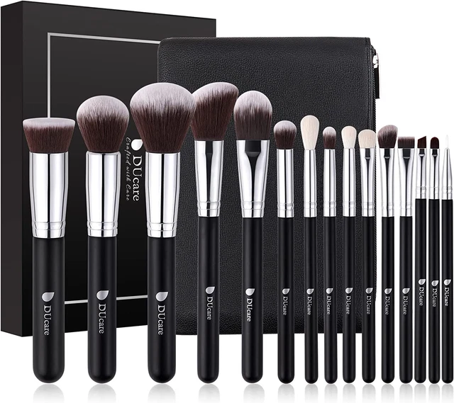 Ducare Pennelli Make up Set 15Pcs Pennelli Trucco Professionali Set Di Pennelli