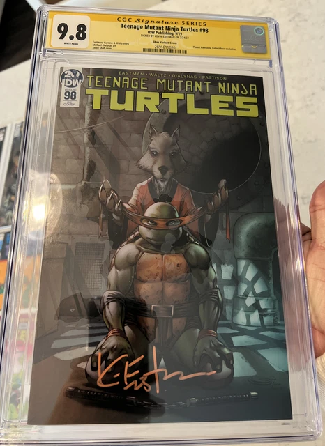 Teenage Mutant Ninja Turtles #98 CGC SS 9.8 Signed by Kevin Eastman Shah Variant