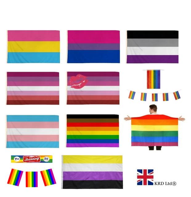 5x3 FT LGBT Pride Pirate Skull Rainbow Flag - Large Festival & Party Banner 4 thumbnail image