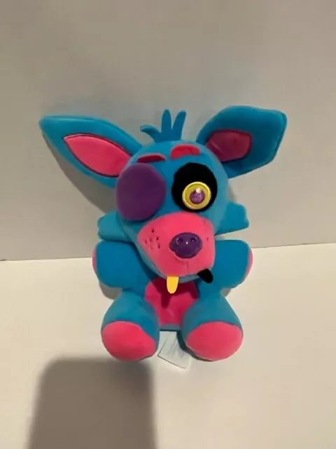 Five Nights At Freddy's FNAF  Blue Blacklight Neon Foxy Plush Toy