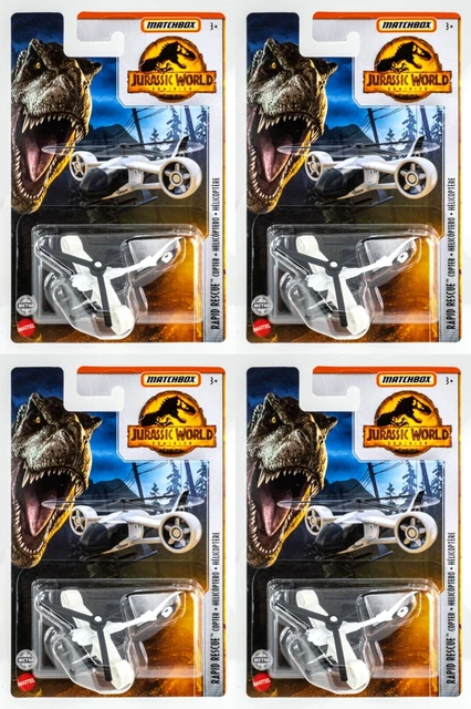 Lot Complet Matchbox Jurassic World Dominion 2022 - 6 Voitures Diecast 1/64, Métal, Boîte Non Ouverte