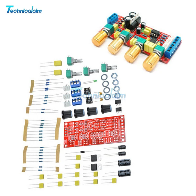 DIY NE5532 Preamp Pre-amplifier Tone Board Treble Alto Bass Volume Control Kits