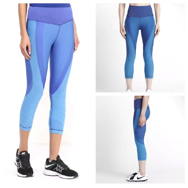WOMENS NIKE CAPRIS Zoned Sculpt Knit Dri Fit Tight Training Gym Running Size XS 29.99 PicClick UK