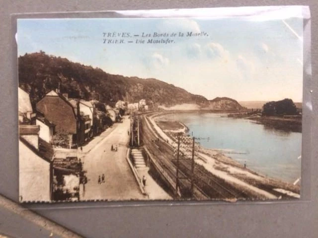 CPA TRÉVES - les bords de la moselle  0422