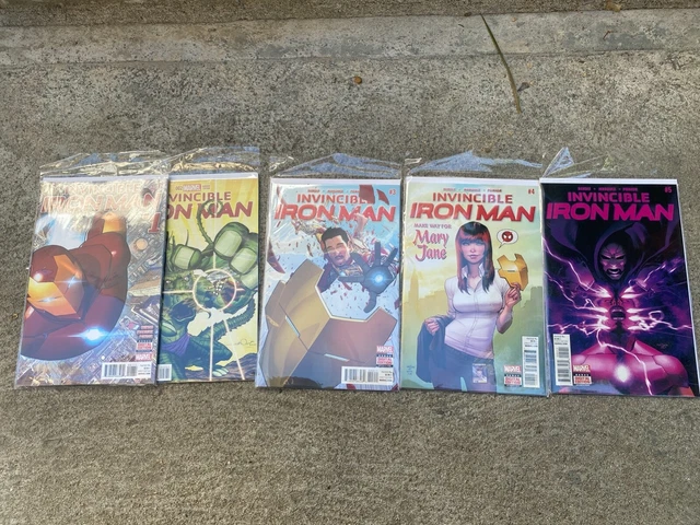 Invincible Iron Man #1-5 (2015) Marvel Comics Brian Michael Bendis