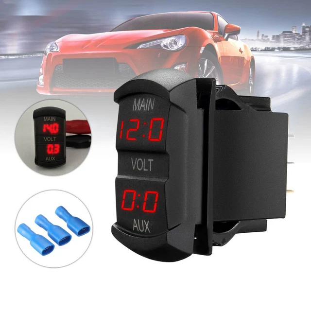 10 60V BATTERY Monitor Vehicle Car Voltage Gauge Onebutton Start £15.