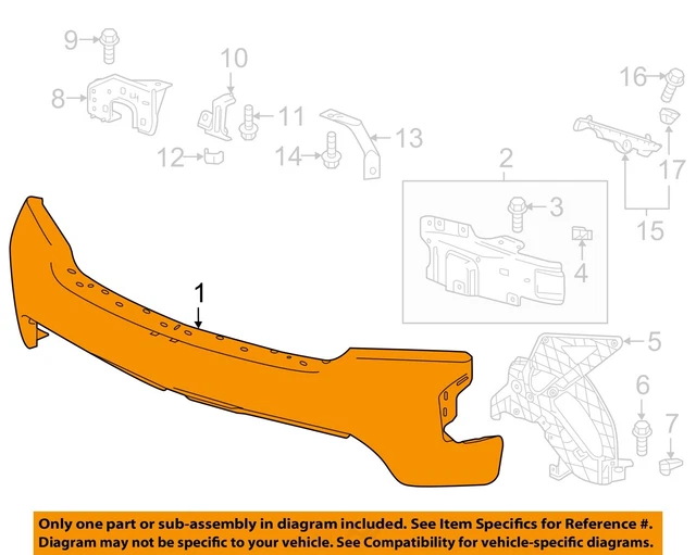 Chevrolet GM OEM Avant Pare-Choc 84588809