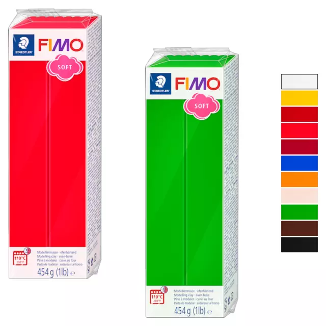 FIMO® soft ofenhärtende Polymer-Modelliermasse 454g-Großblock